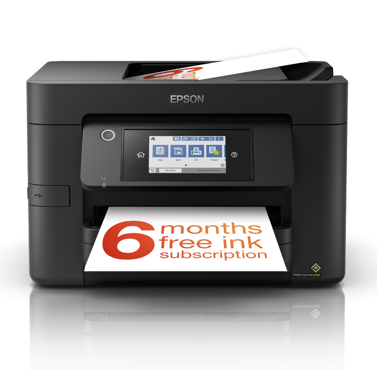 slide 1 of 10, show larger image, workforce pro wf-4820dwf printer