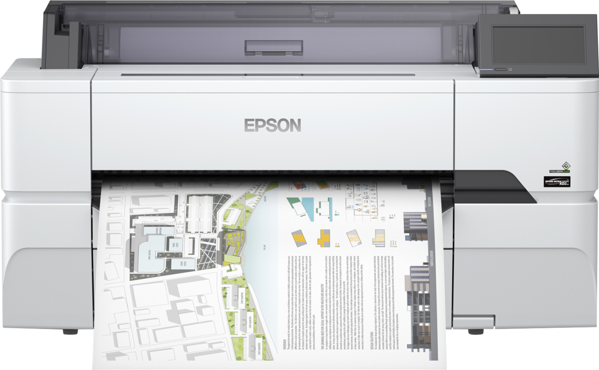 slide 1 of 10, show larger image, surecolor sc-t3405n - wireless printer (no stand)