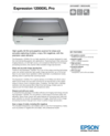 EPSON - Scanner Expression 12000XL - Format A3 - Photos/Documents -  Résolution 2400x4800 dpi - Recto