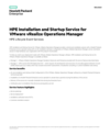 HPE Installation and Startup Service for VMware vRealize Operations Manager (English)