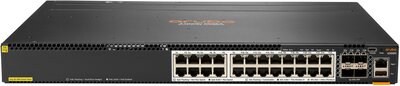 HPE Aruba Networking CX 6300M 24-port HPE Smart Rate 1/2.5/5GbE Class 6 PoE and 4-port SFP56 Switch