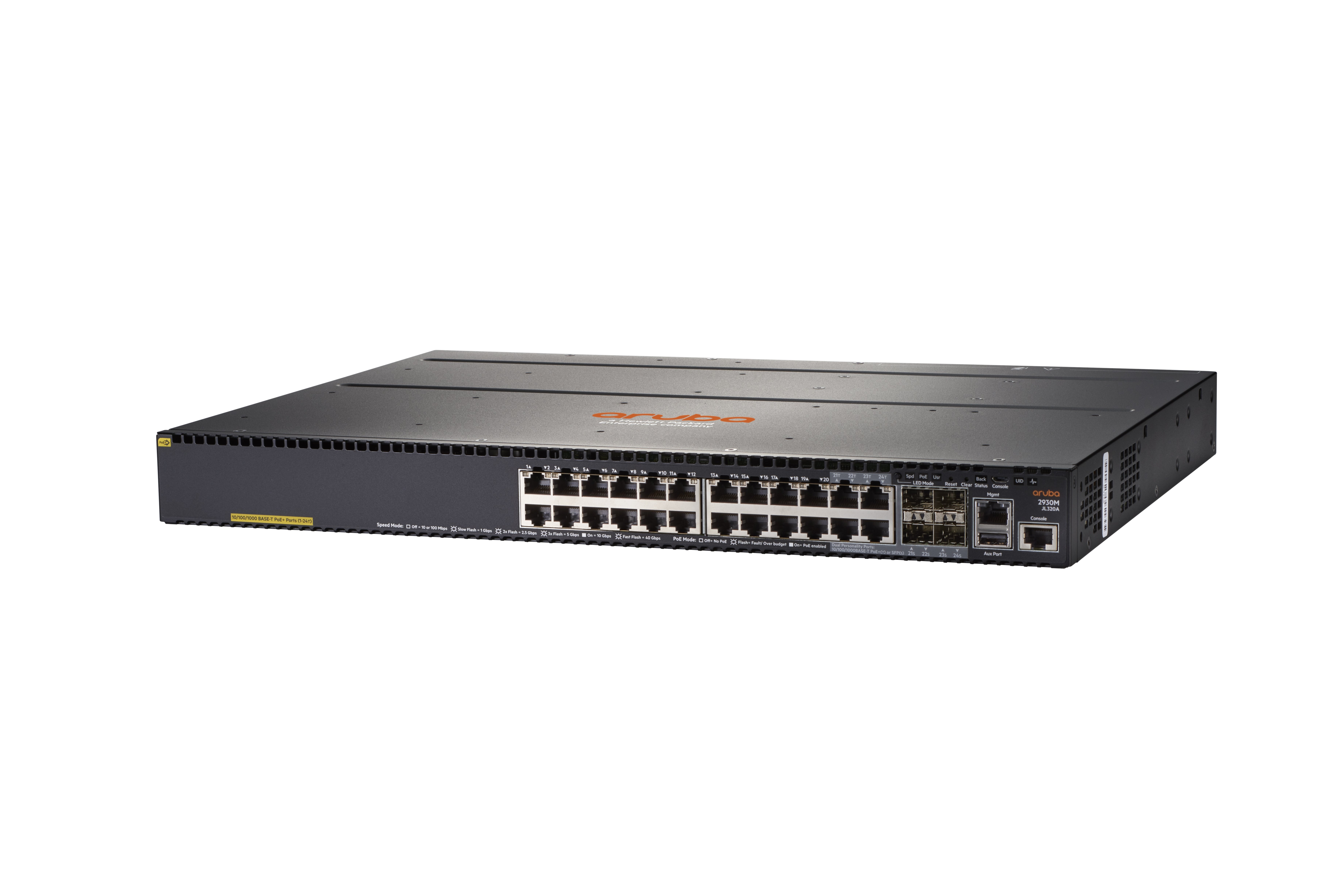 Shop | HPE Aruba 2930M 24G POE+ 1-Slot - switch - 24 ports