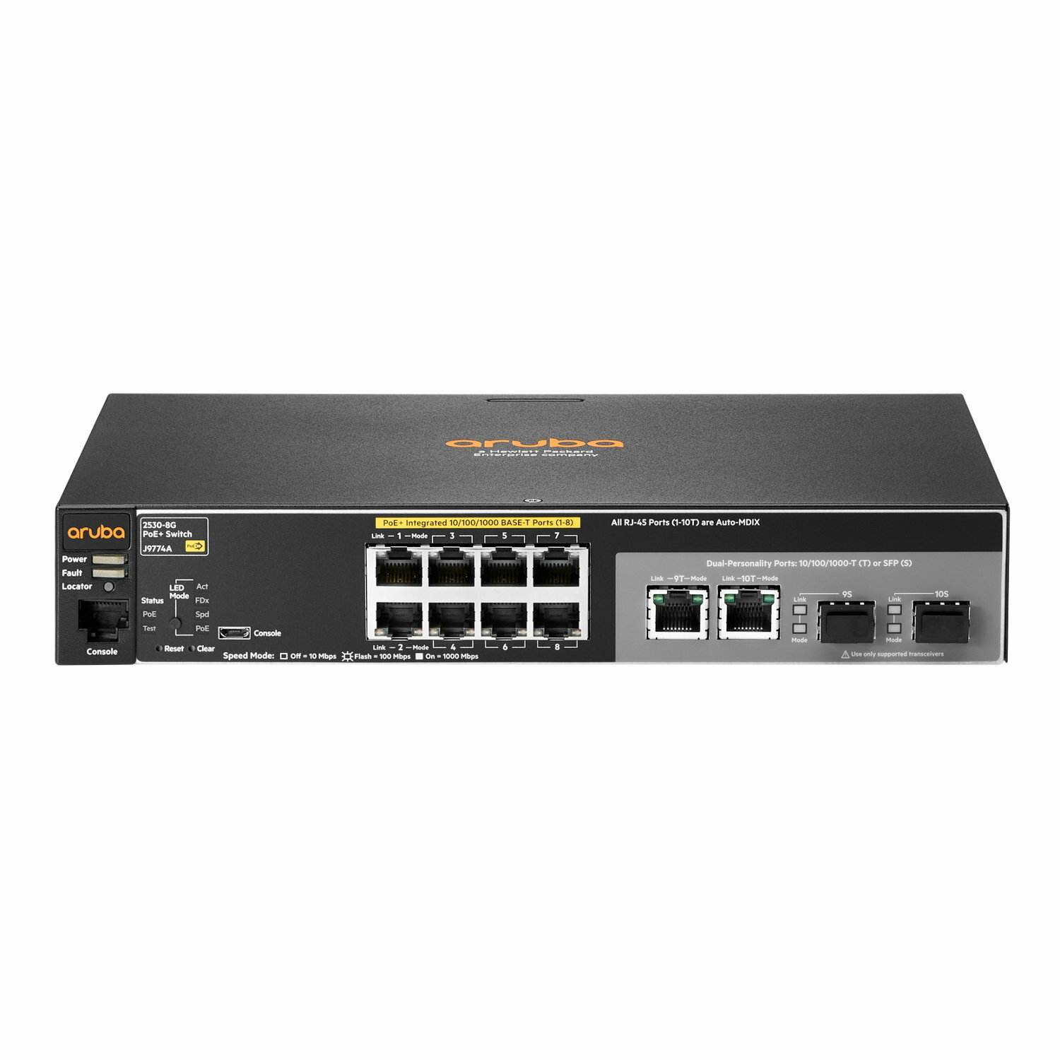 HPE Aruba 2530-8G-PoE+ Ethernet Switch - Newegg.com