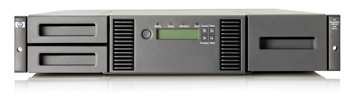 HP MSL2024 1 LTO-5 Ultrium 3000 Fibre Channel Tape Library (BL542B