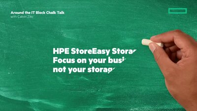 slide 1 of 2, zoom in, hpe storeeasy 1660 32tb sas storage with microsoft windows server iot 2019