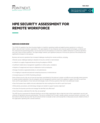 HPE Security Assessment for Remote Workforce data sheet (English)