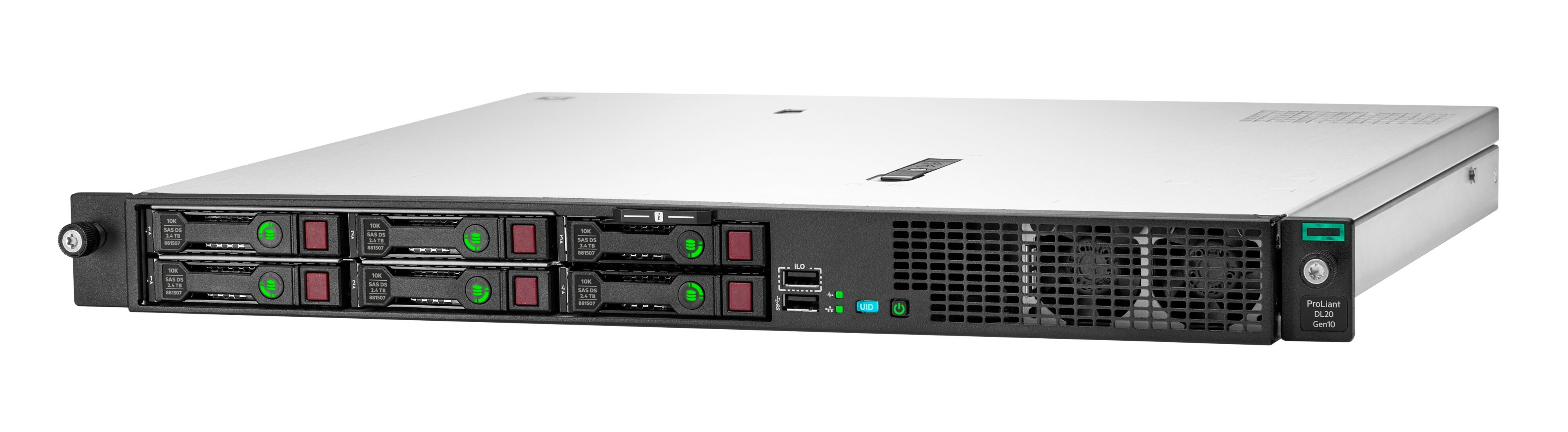 HPE ProLiant DL20 Gen10 Performance - rack-mountable - Xeon E-2224 3.4 ...