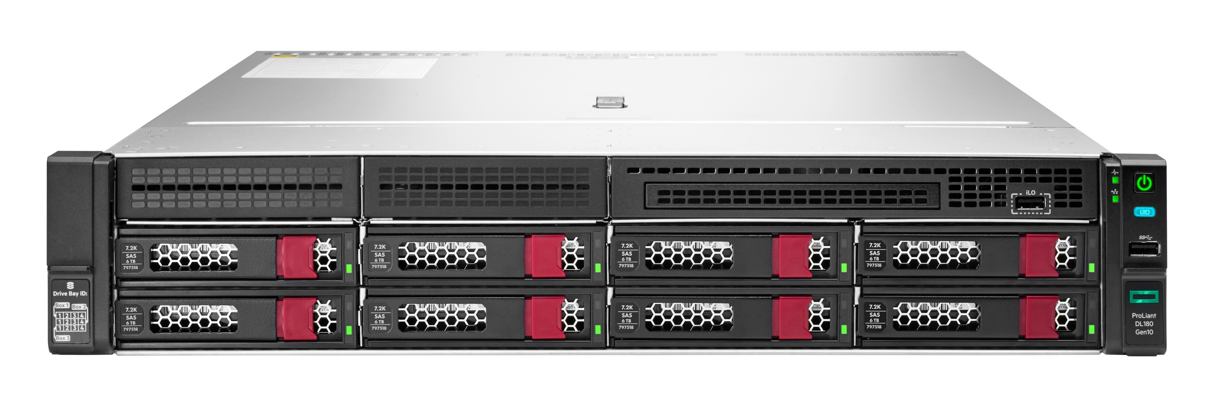 HPE ProLiant DL180 Gen10 - Rack-mountable - No CPU - 0 GB - No HDD