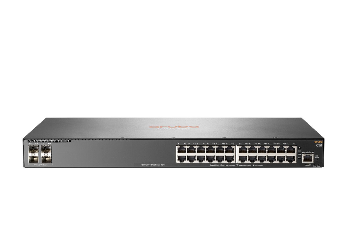 HPE Aruba 2930F 24G 4SFP - switch - 24 ports - Managed - rack-mountable