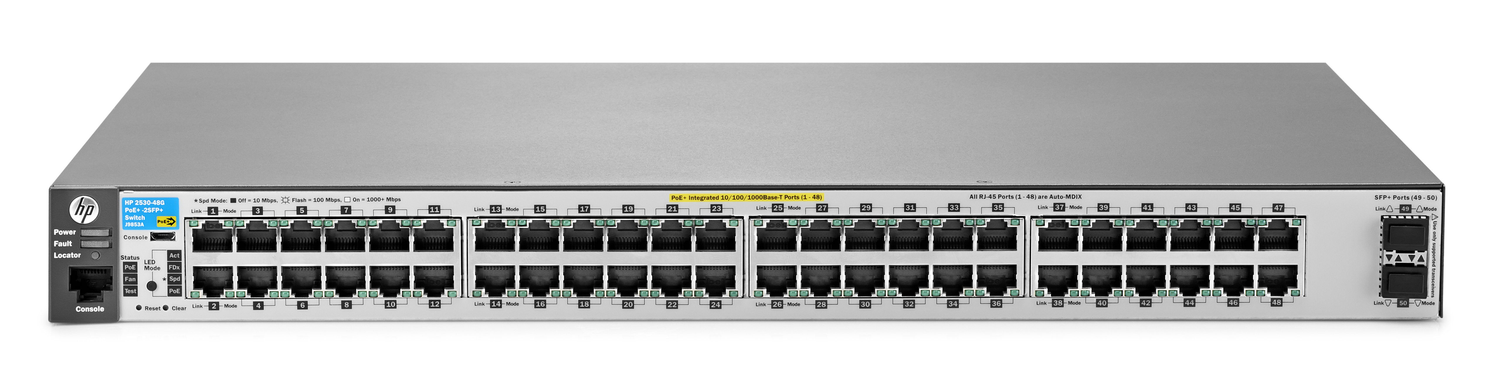 HP002/aruba PoEスイッチ HPE 2530-48G-PoE+ Switch - J9775A 