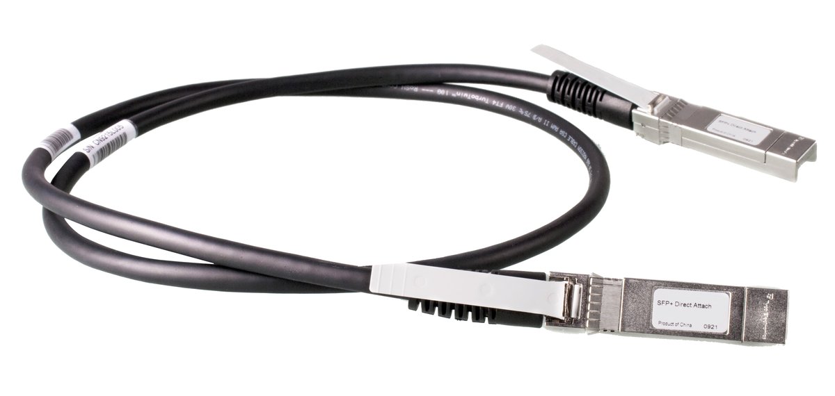 folie 1 von 1, vergrößern, hpe x242 10g sfp+ zu sfp+ direktanschlusskupferkabel, 1 m