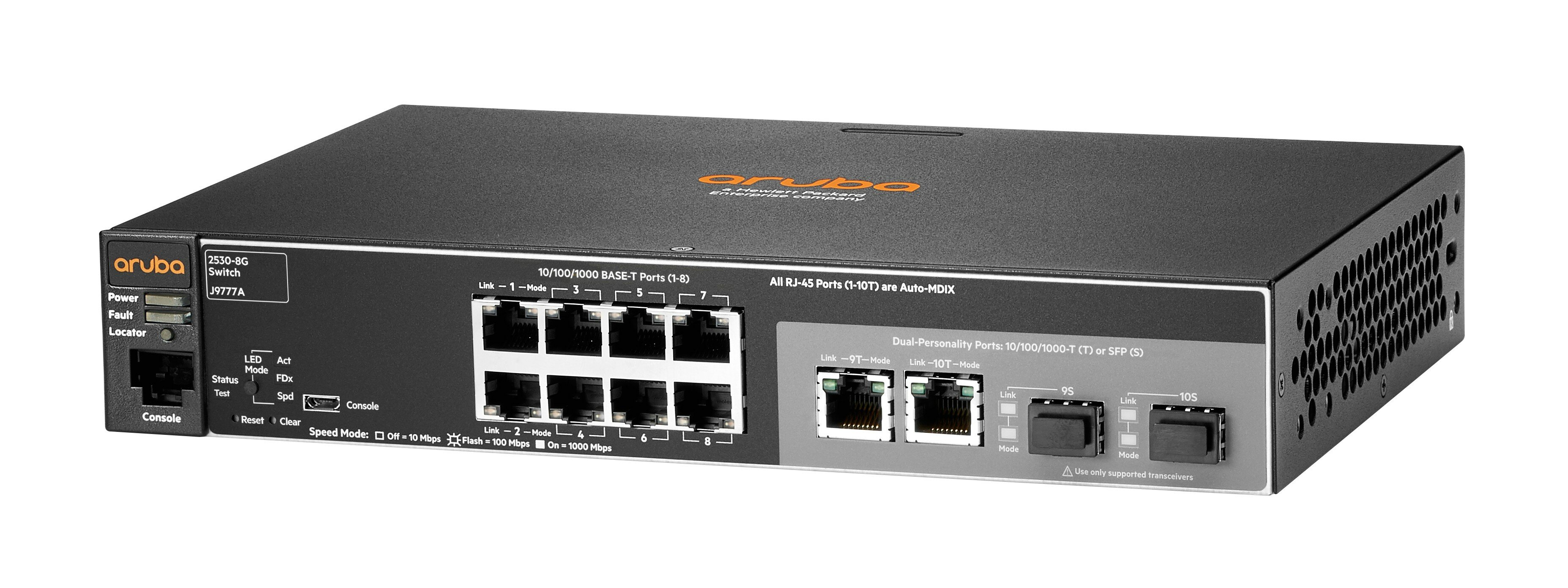 HPE Aruba 2530-8G Managed 8-port Gigabit Ethernet Switch (J9777A
