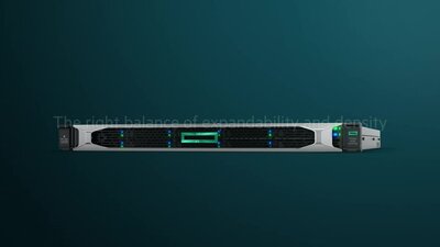 folie 1 von 7, vergrößern, hpe proliant dl360 gen10 plus 4309y 8 kerne 1p 2x32 gb-r 8 sff sr416i-a 2x480gb sata ssd 2x800w ps eu server