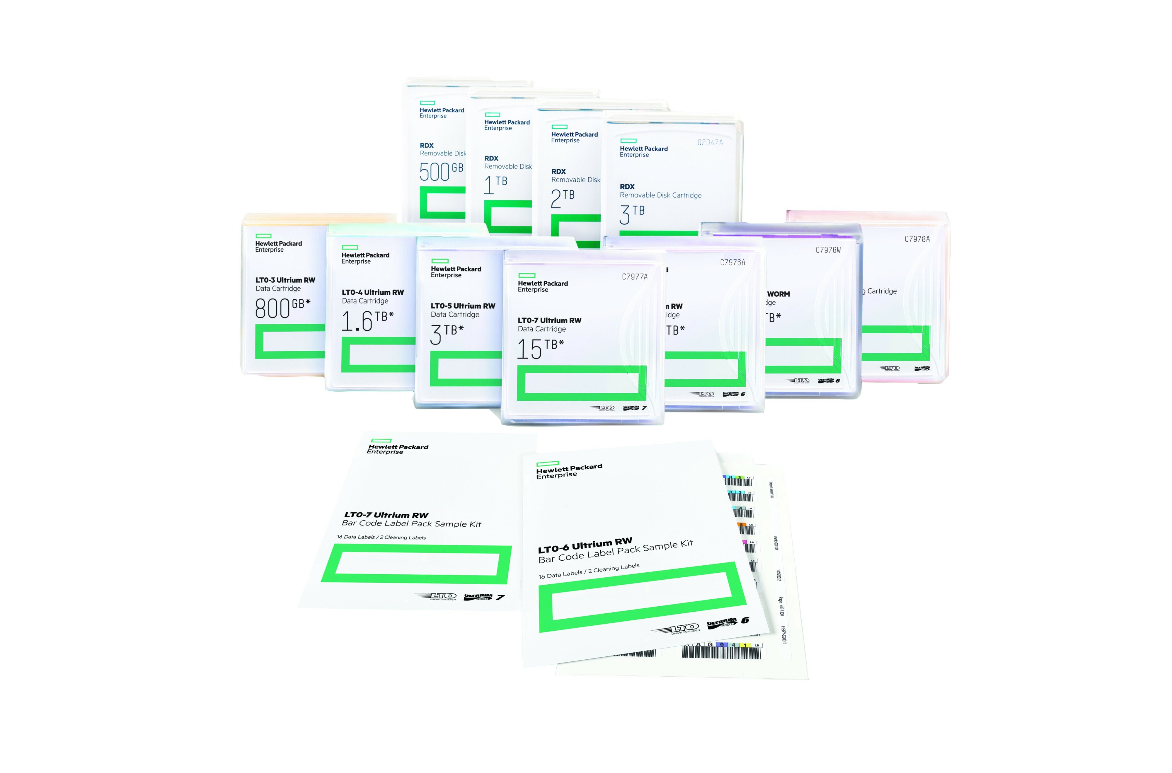 HPE LTO5 Ultrium RW Bar Code Label Pack barcode labels
