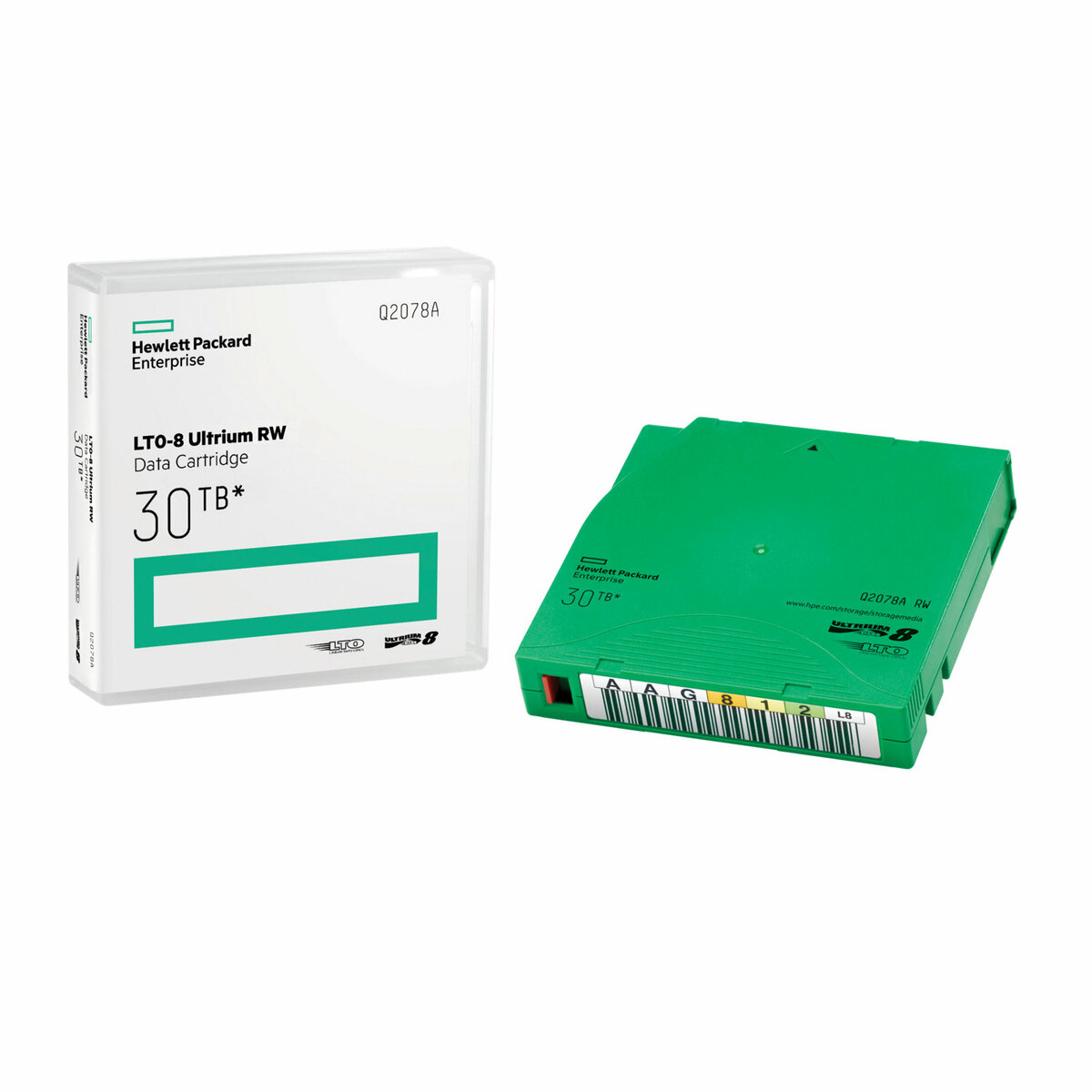 folie 3 von 4, vergrößern, hpe lto-8 ultrium 30tb rw data cartridge