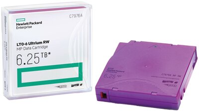 HPE LTO-6 Ultrium 6.25TB RW Non Custom Labeled 20 Data Cartridges with Cases