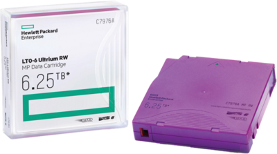 HPE LTO-6 Ultrium 6.25TB RW Non Custom Labeled 20 Data Cartridges with Cases