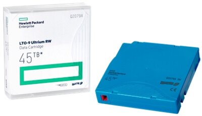 HPE LTO-9 Ultrium 45TB RW Non Custom Labeled 20 Data Cartridges with Cases
