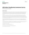 HPE Helion CloudSystem Accelerator Service: HPE Technology Consulting data sheet (English)