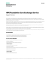 HPE Foundation Care Exchange Service data sheet - US English (A4) (English)