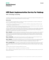 HPE Basic Implementation Service for Hadoop data sheet, US English (A4) (English)