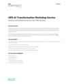 HPE AI Transformation Workshop Service (English)