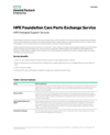HPE Foundation Care Parts Exchange Service data sheet, US English (A4) (English)