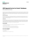 HPE Upgrade Service for Oracle® Databases (English)