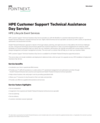 HPE Customer Support Technical Assistance Day Service: HPE Lifecycle Event Services data sheet (English)