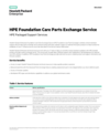 HPE Foundation Care Parts Exchange Service data sheet, US English (English)