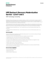 HPE Backup & Recovery Modernization Service - Level 1 and 2 data sheet - US English (A4) (English)