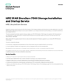 HPE 3PAR StoreServ 7000 Storage Installation and Startup Service data sheet - US English (English)