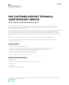 HPE Customer Support Technical Assistance Day Service: HPE Lifecycle Event Services data sheet (English)