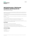 HPE 3PAR StoreServ 7000 Storage Installation and Startup Service data sheet - US English (A4) (English)