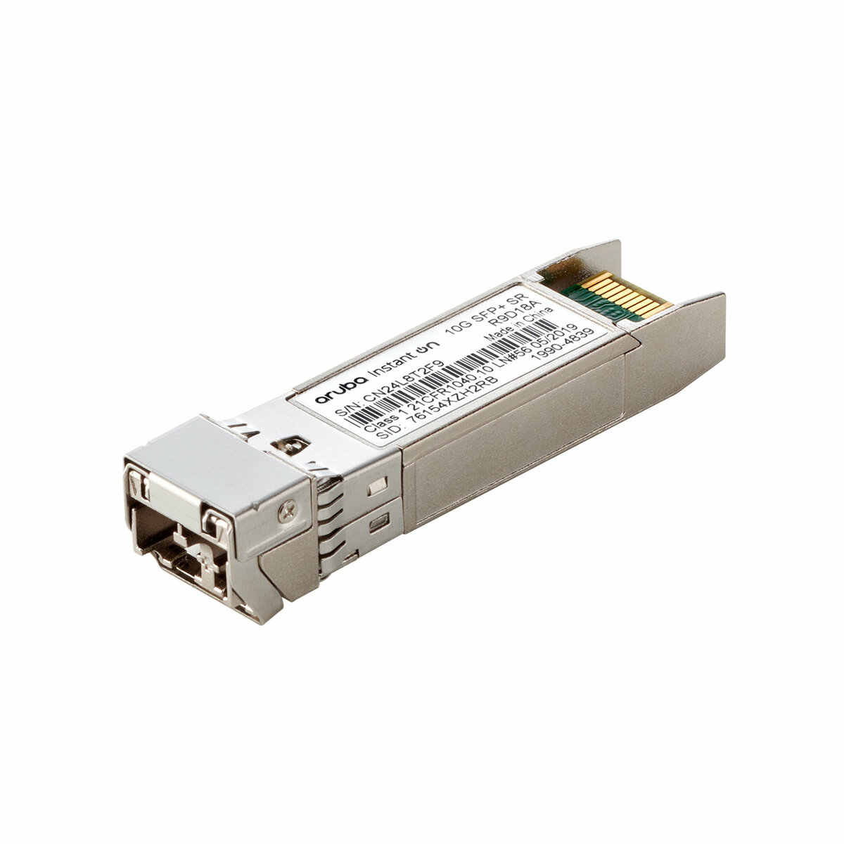 diapositiva 1 de 3, aumentar tamaño, transceptor hpe aruba networking instant on 10g sfp+ lc sr 300 m om3 mmf