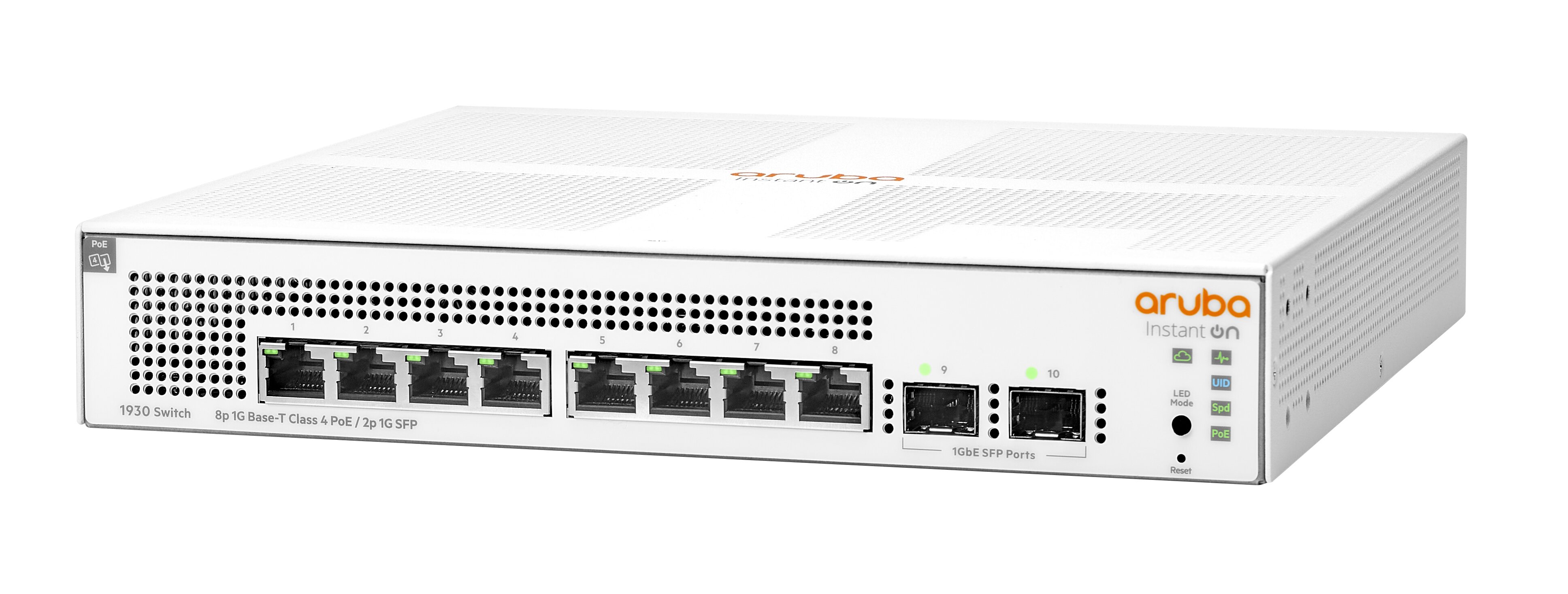 HPE Aruba Instant On 1930 8G Class4 PoE 2SFP 124W Switch - switch