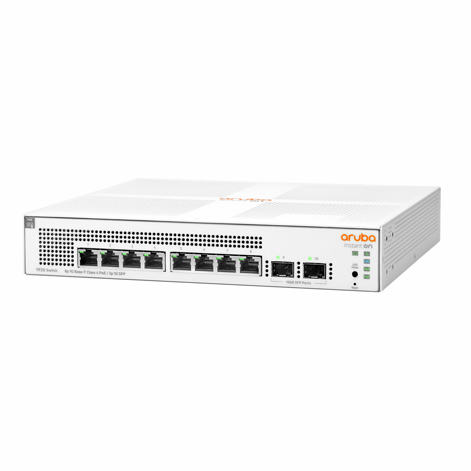 HPE Networking Instant On Switch 8p Gigabit CL4 PoE 2p SFP 124W 1930