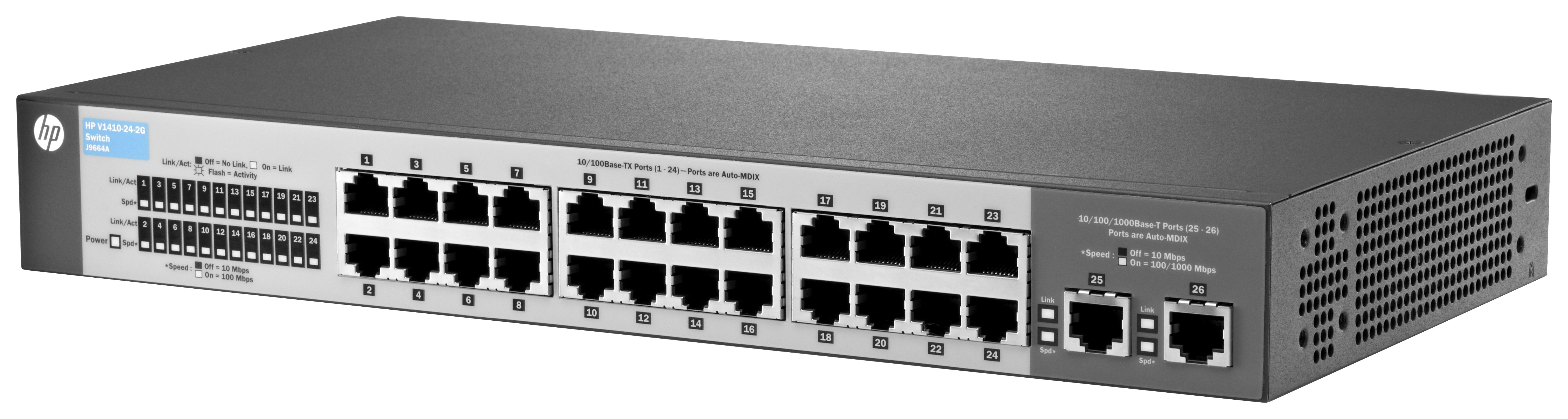 HP V1410 V1410-24-2G (J9664A) Fixed Port Ethernet Switches