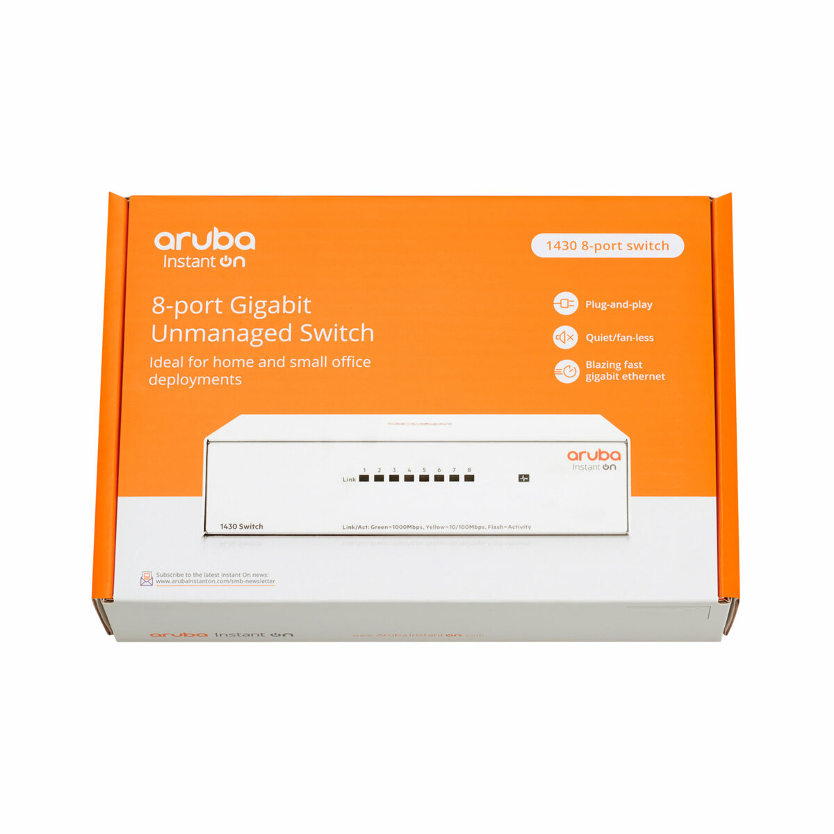 folie 1 von 4, vergrößern, hpe networking instant on switch 8 anschlüsse gigabit 1430