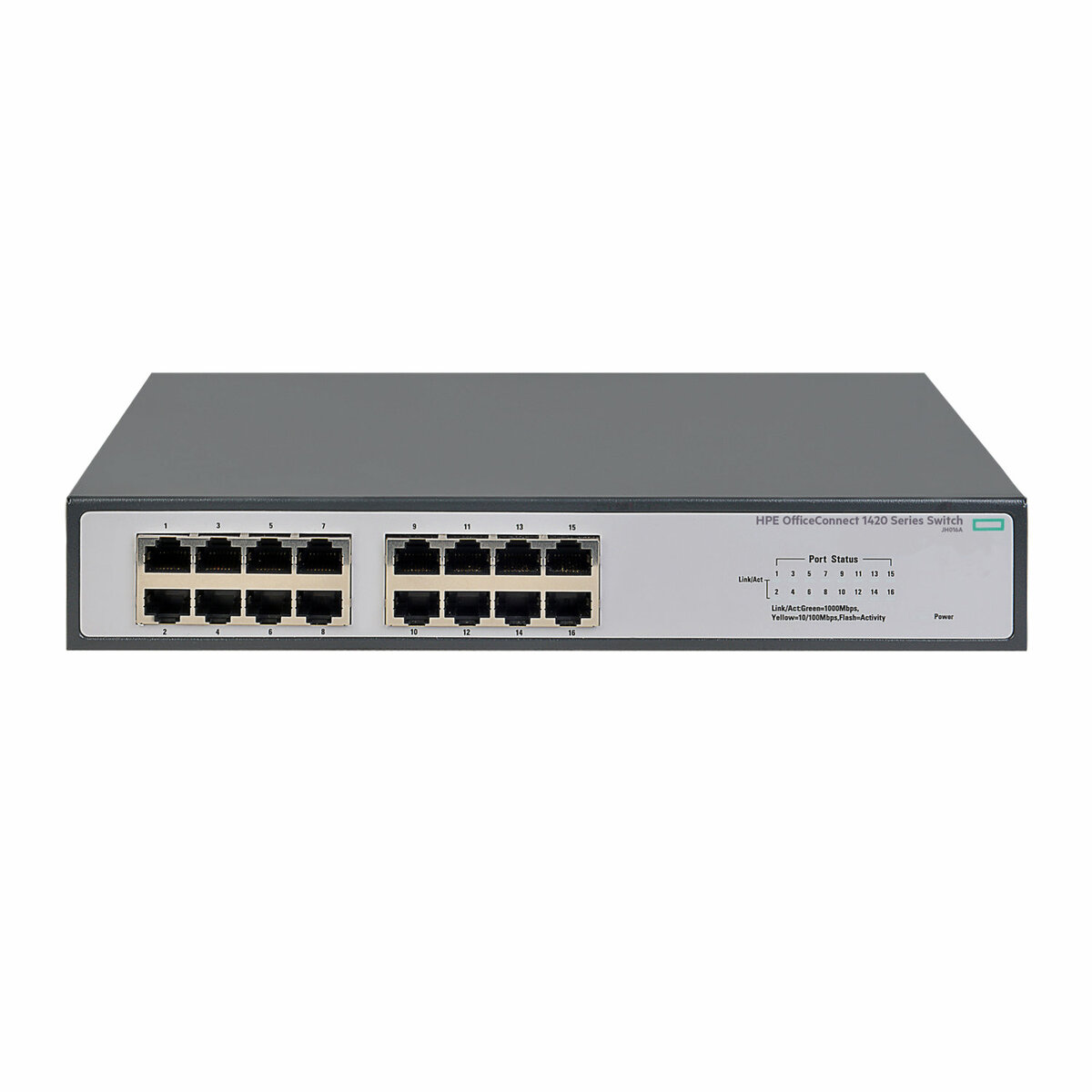 diapositiva 1 de 2, aumentar tamaño, switch hpe officeconnect 1420 16g