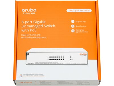 HPE Networking Instant On Switch 8p Gigabit CL4 PoE 64W 1430