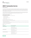HPE IT Automation Service data sheet (English)