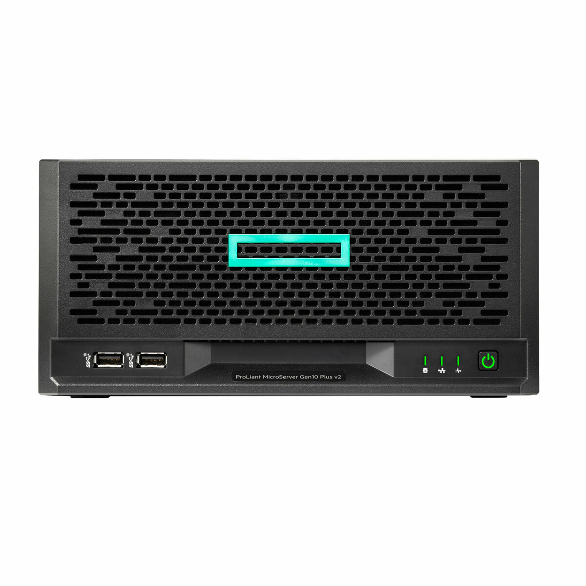 folie 2 von 7, vergrößern, hpe proliant microserver gen10 plus v2 e-2314 4-core 16gb-u vroc 4lff-nhp 180w external ps server