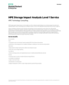 HPE Storage Impact Analysis Level 1 Service data sheet - US English (A4) (English)