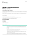 HPE MSA Family Installation and Startup Service data sheet (English)