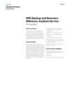 HPE Backup and Recovery Efficiency Analysis Service: TS Consulting data sheet (English)