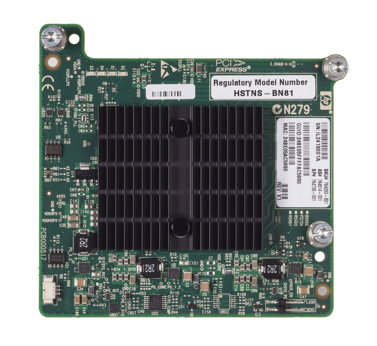 slide 1 of 3, show larger image, hpe infiniband fdr/ethernet 10gb/40gb 2-port 544+m adapter