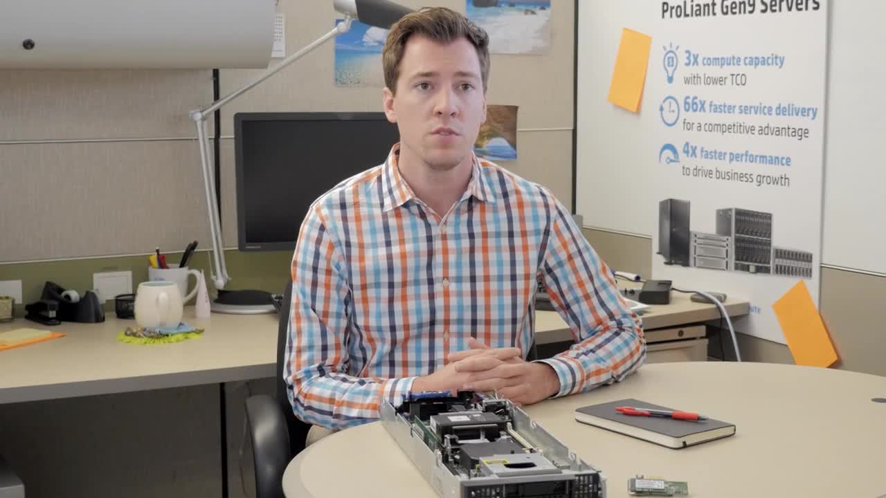 thumbnail video image 6 of HPE ProLiant BL460c Gen9 - Xeon E5-2640V3 2.6 GHz - 64 GB - 0 GB, 6 of 6