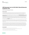 HPE Datacenter Care for SAP HANA Tailored Datacenter Integration (TDI) - US English (English)