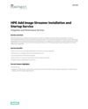 HPE Image Streamer Installation and Startup Service (English)